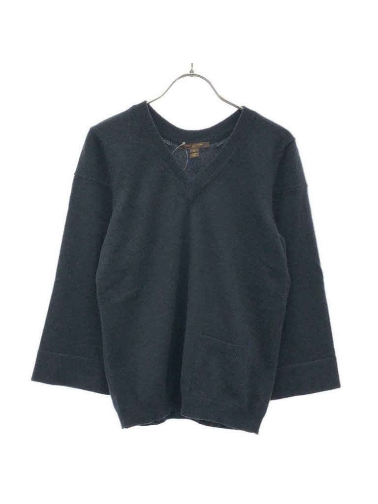 Louis Vuitton V-Neck Cashmere Knit Sweater Mm W Navy